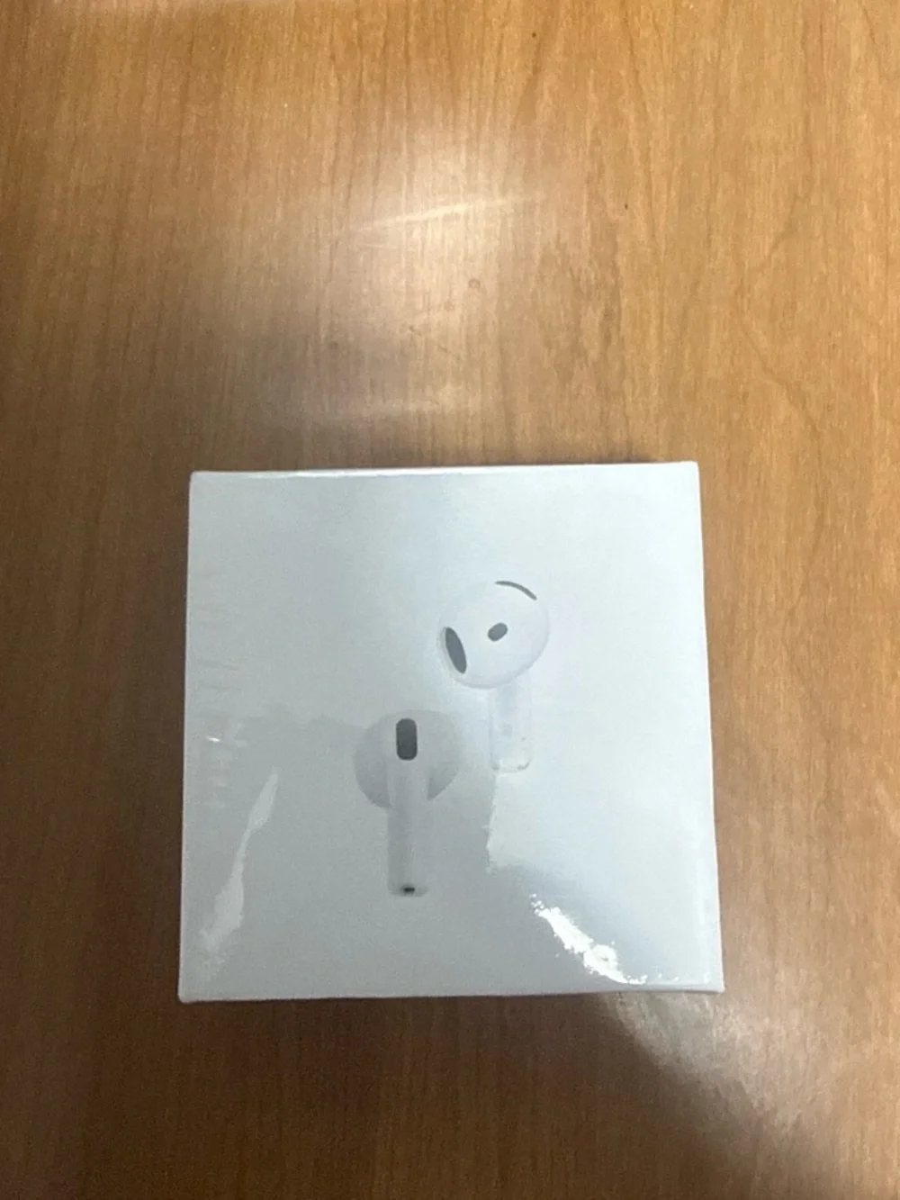Apple AirPods 4 Box Back Panel in White and Black